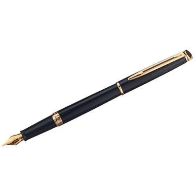 Image of Parker Jotter Originals Fountain Pen Classic Black Finish Medium Nib Blue &amp; Ink