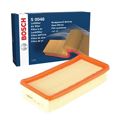 Image of 281131G000 Air Filter BOSCH F 026 400 048 56mm 132mm 263mm Insert KIA: RIO 2, CARENS 3, Magentis II, HYUNDAI: ACCENT 3