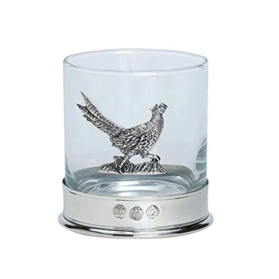 Image of Bisley Whisky Glass Running Pheasant in Presentation Box