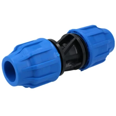 Image of 20 x 20mm MDPE Straight Pipe Compression Fitting Coupling Connector