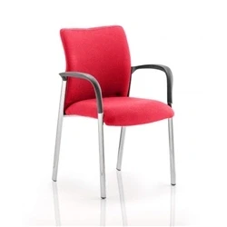 Image of Academy Cherry Colour Fabric Back and Seat With Arms KCUP0033
