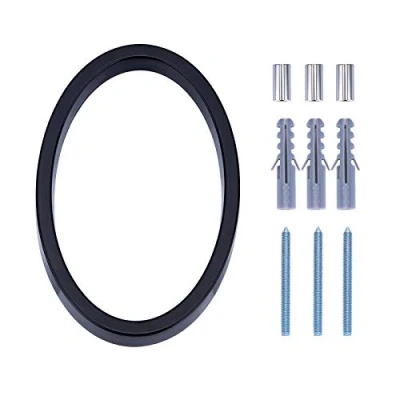 Image of LUTER 5 inch Numery Adresu Domu Srebrne Uliczne Pływające Domów Skrzynek Pocztowych Drzwi Dla Numeru (0, Black)