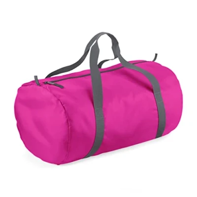 Image of BagBase BG150 Packaway Barrel Bag Fuchsia