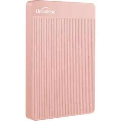 Image of UnionSine External Hard Drive 500GB Ultra Slim Portable USB 3.0 HDD Storage Compatible for PC,Mac, Laptop, Xbox, Xbox one, PS4(Pink) HD2510