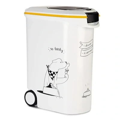 Image of Curver K&amp;Bz Dog Food Container, 54L 2000g, White