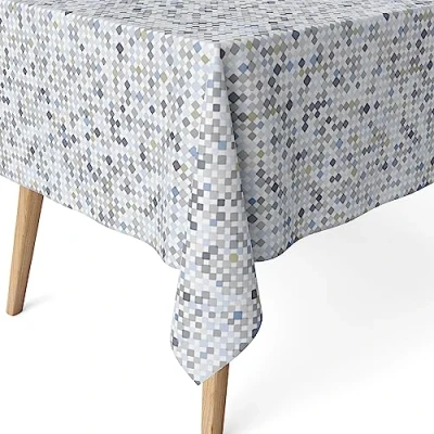 Image of Martina Home Maui Resin Tablecloth Grey 100 x 140 cm