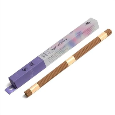 Image of Shoyeido Daily Incense Sticks, Pack of 35, Sticks from Japan Made Natural Fabrics, Low Smoke, &amp; Tradition (Kyo Zakura (Cherry Blossom))
