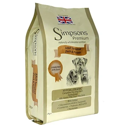 Image of Simpsons Premium Adult Sensitive Duck &amp; Potato Dry Dog Food 2kg