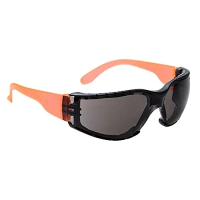Image of Portwest Wrap Around Plus Spectacle, Color: Smoke Orange, Size: , PS32SKR