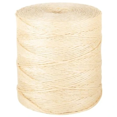 Image of vidaXL 100% Natural Sisal Rope 2 mm Diameter, 300 m Length, Durable and Weather Resistant, Ideal for Crafting, Gardening, Home Decorating More