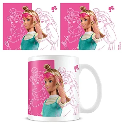 Image of Pyramid International Barbie Mug (Barbie Girl Design) 11oz Ceramic Coffee Mug, Mugs for Women and Men Official Merchandise, White