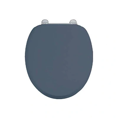 Image of Burlington Chrome Soft Close Blue Seat