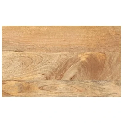 Image of vidaXL Solid Mango Wood Rectangular Replacement Table Top 60x40cm Rustic Dining Surface, Versatile for Home and Commercial Use