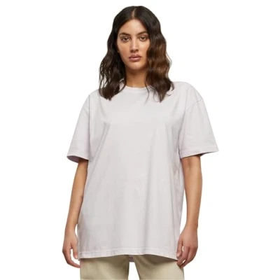 Image of Build your Brand Women&#039;s By270 ladies Oversized Acid Wash Tee T Shirt, Soft Lilac, S