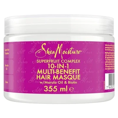 Image of Shea Moisture Superfruit Complex 10 in 1 Multi Benefit hair Treatment mask silicone and sulphate free for all types 355 ml