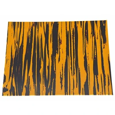 Image of Dopro 25x20cm Tawny Stripe Acoustic Guitar Self Adhesive Scratch Plate Sheet Pickguard Material