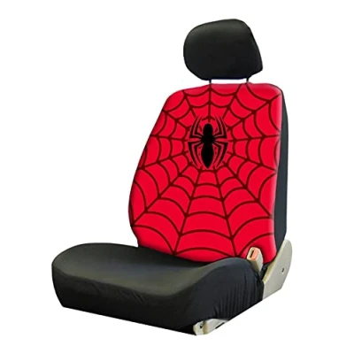 Image of Plasticolor 006938R01 Marvel Spiderman Low Back Universal Fit Car Truck SUV Seat Cover