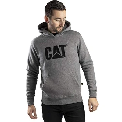 Image of Caterpillar Trademark Sweater Adults Heather Grey Large Mens