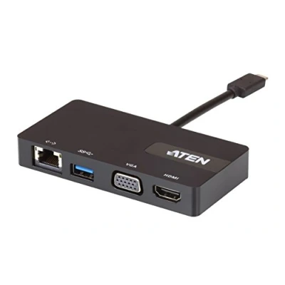 Image of ATEN UH3232 USB C Multiport Mini Dock Docking Station, Black