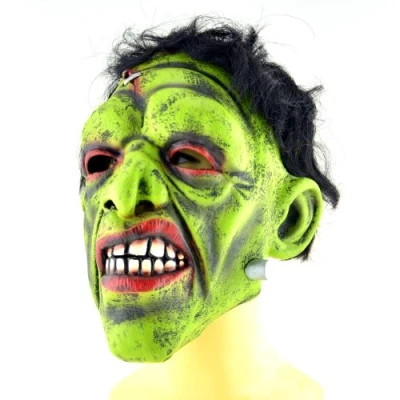 Image of JOKER CLOWN WITCH FRANKENSTEIN HALLOWEEN PARTY SCARY HAIR FACE MASK HORROR LATEX (FRANKENSTEIN 11478)