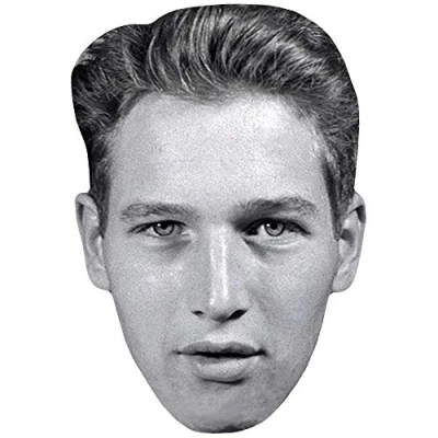 Image of Paul Newman (Young) Celebrity Mask, Flat Card Face, Fancy Dress Mask