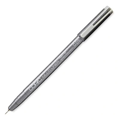 Image of COPIC Multiliner Coloured Marker Pen cool grey 0,05mm, For Art &amp; Crafts, Colouring, Graphics, Highlighter, Design, Anime, Professional Beginners, Supplies Colouring Books
