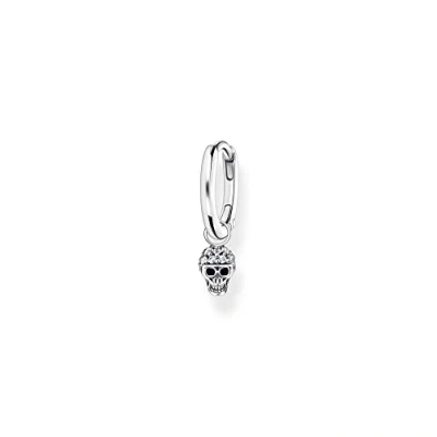 Image of Thomas Sabo Women Single Hoop Earring with Skull Pendant 925 Sterling Silver CR706 643 14