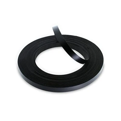 Image of WoodPress® 15mm Matt Black Melamine Pre Glued Veneer Edging Tape 50m Trade Roll Iron On Wood Application
