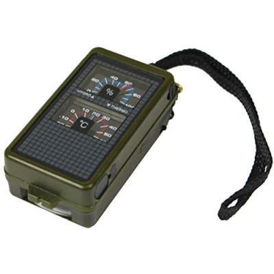 Image of Mil Tec 10 Functions Map Compass Black One Size
