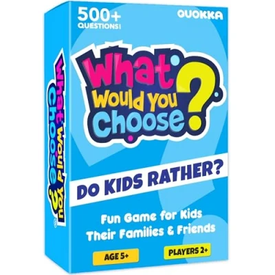 Image of What Would You Choose? Do Kids Rather? &amp; Family Card Quiz Game Fun Questions For Children Families Board Games 5+ Year Olds to Adult