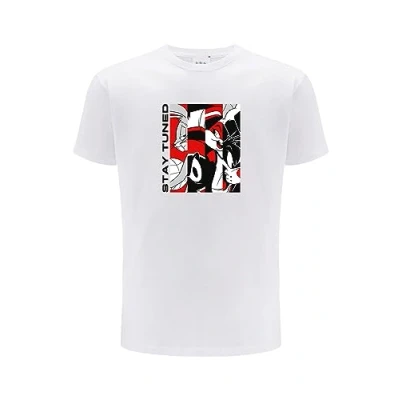 Image of ERT GROUP Men&#039;s 2 T Shirt, Space Jam 018 White, S