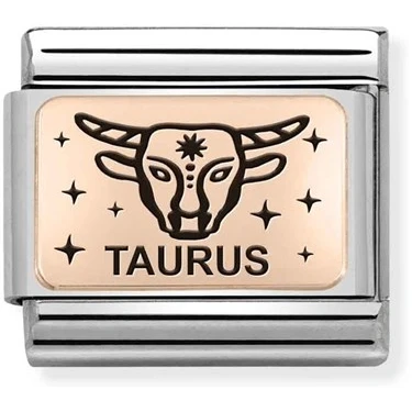 Image of Nomination Rose Gold Taurus Charm
