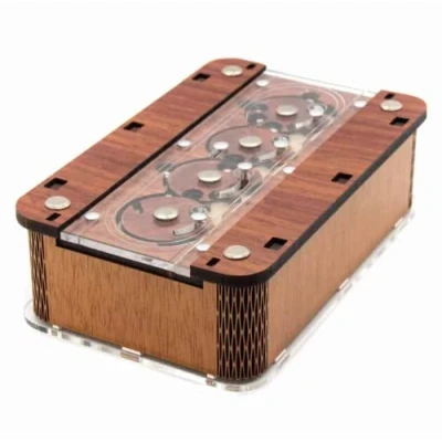Image of Viking Puzzle Box Brainteaser Trick Handmade by Jean Claude Constantin in Germany Expert Difficulty Secret