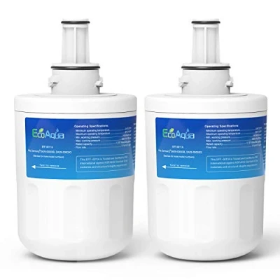 Image of EcoAqua EFF 6011A Fridge Water Filter Compatible with Samsung DA29 00003G, HAFCU1/XAA, HAFIN2/EXP, DA97 06317A, 00003A, 00003B, APP100/1, DA61 00159, SGF DSB20, WSS 1 (2)