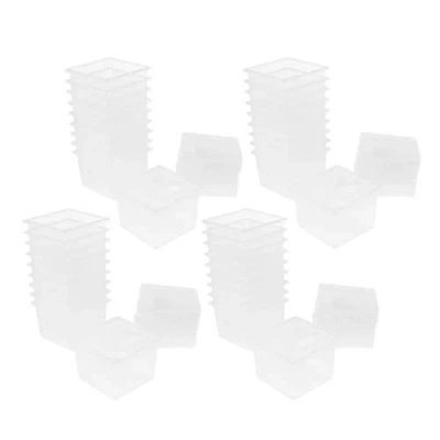 Image of perfk 40pcs Clear Plastic Breeding Empty Container