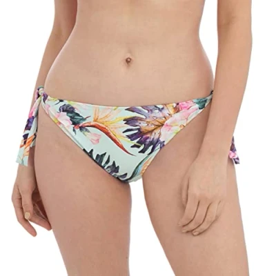 Image of Fantasie Womens Paradiso Tie Side Bikini Brief Blue Polyamide Size Small