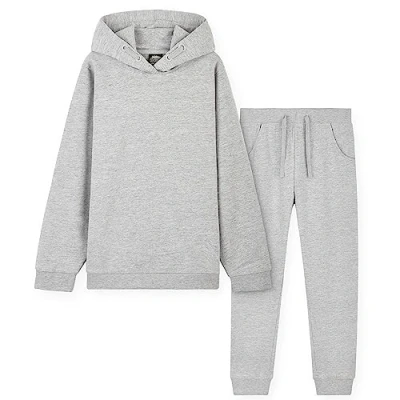 Image of CityComfort Tracksuit For Girls, Hoodies And Joggers Kids 3 14 Years (Light Grey, 7 8 Years)