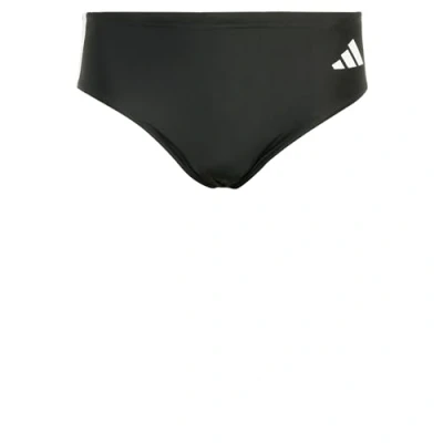 Image of adidas Men&#039;s 3 Stripes Swim Trunks, Black/White, XS