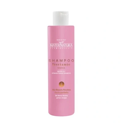 Image of Maternatura, Smoothing Shampoo for Straight Hair with Water Lily, Anti Frizz Effect and Long Lasting Hair, Organic Beauty Routine Perfect Smoothness, Made in Italy 250 ml