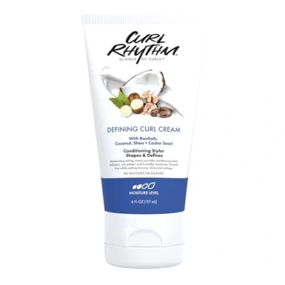 Image of Curl Rhythm Defining Cream Hair Moisturizer for Curly Styling Frizz Control, Bounce, and Shine Sulfate Free 117 ml