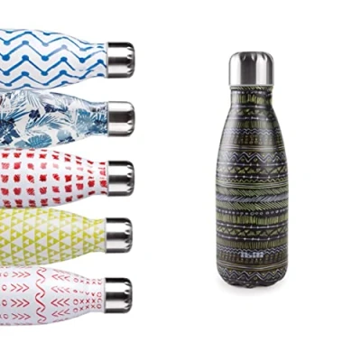 Image of IBILI Thermos Bottle with Double Wall, Lagos, 350 ml, 18/10 Stainless Steel, Reusable