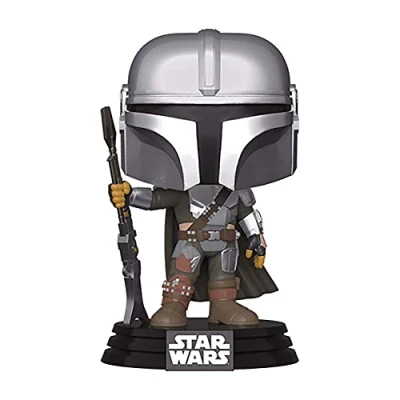 Image of Funko POP! Star Wars: the Mandalorian Mario (Final) Metallic Collectable Vinyl Figure Gift Idea Official Merchandise Toys for Kids &amp; Adults TV Fans Model Collectors