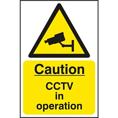 Image of Warning Cctv Sav (Pk5) 200mm X 300mm