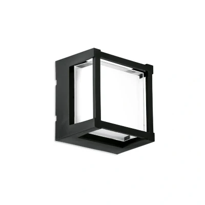 Image of Enlite 10W CCT Switchable Cube LED Bulkhead Black