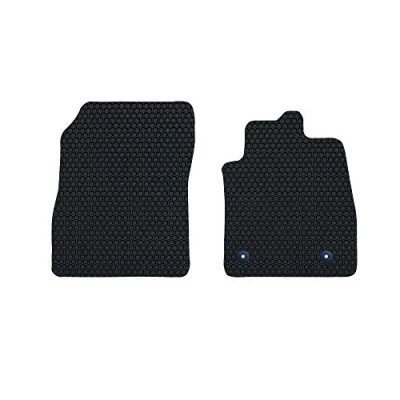 Image of Nicoman Hex Fully Tailored Car Mats Fit (2017 present Fiesta MK8 Hatchback) (Front Set 2 Piece,Black)