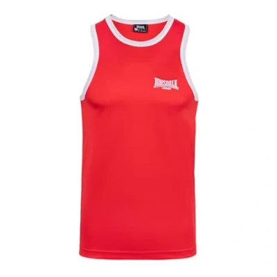 Image of Lonsdale Mens Boxing Vests Red/White XL
