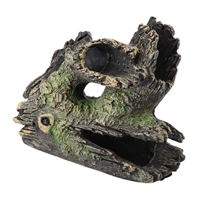 Image of Garosa Aquarium Driftwood Artificial Resin Tree Trunk Dodge Breeding Play House Roots Hollow Hole for Fish Tank Ornaments (ST 004C)
