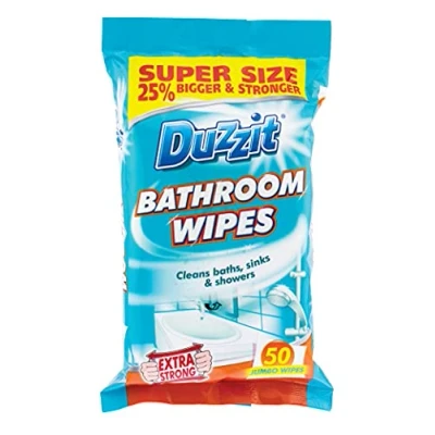 Image of Bathroom Wipes Pack of 50 By Duzzit