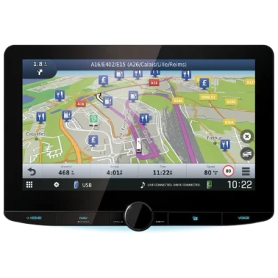 Image of Kenwood DNR 992RVS Digital Media Receiver with 10.1&quot; HD Display, Apple CarPlay, Android Auto &amp; DAB+