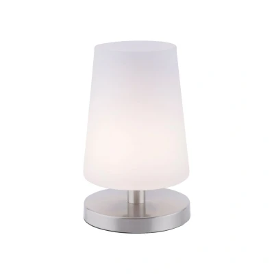 Image of Sonja Table Lamp With Round Tapered Shade Steel 1xG9 Dimmable